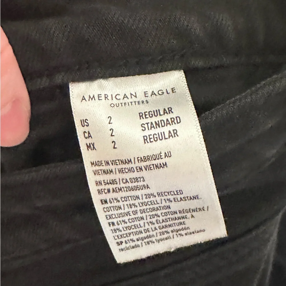 American Eagle Super High Rise Baggy Wide Leg size 2 - Picture 6 of 9